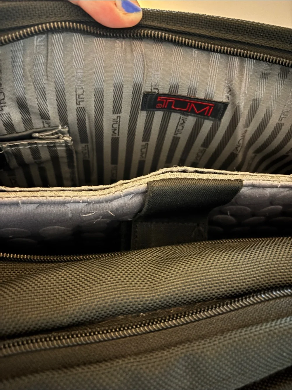 TUMI Alpha Ballistic Laptop Business Briefcase In Black with Laptop Protection